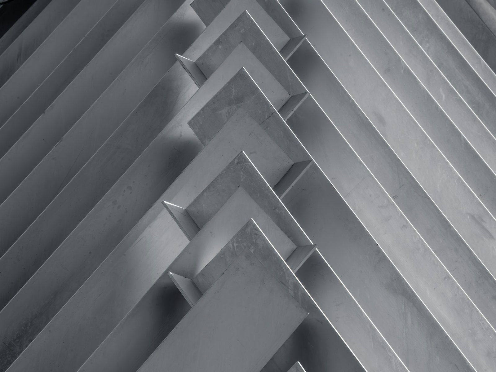 Extruded aluminium profile sections